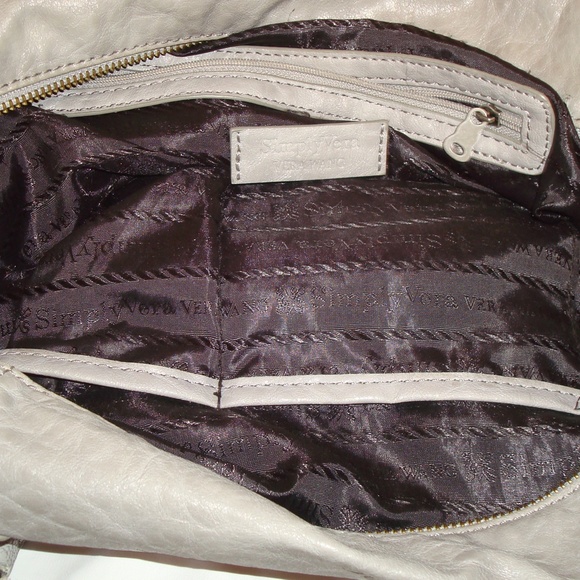 Vera Wang Satchel Brushed Nickel Chain Strap - Picture 4 of 8
